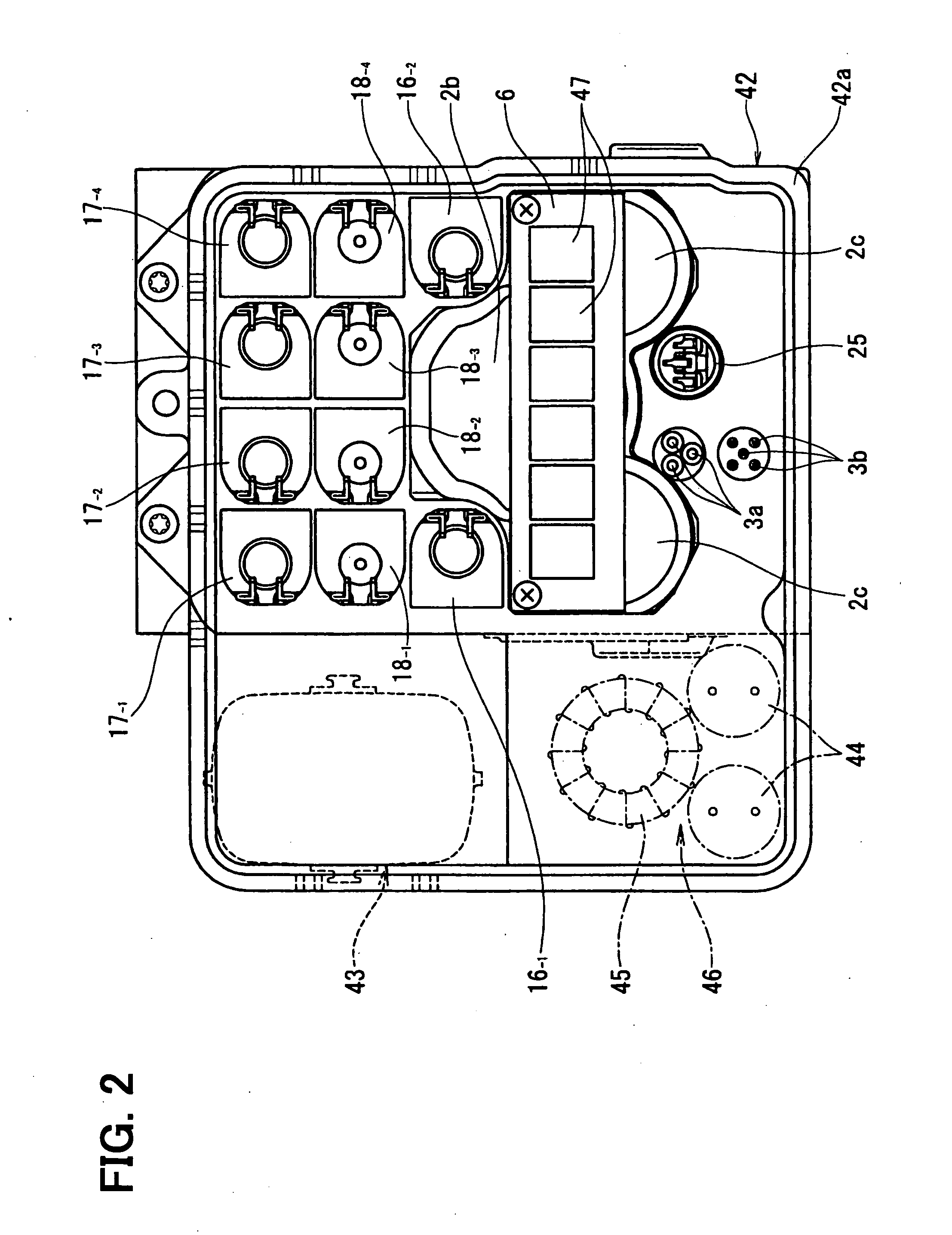 Braking pressure control unit for vehicle braking system