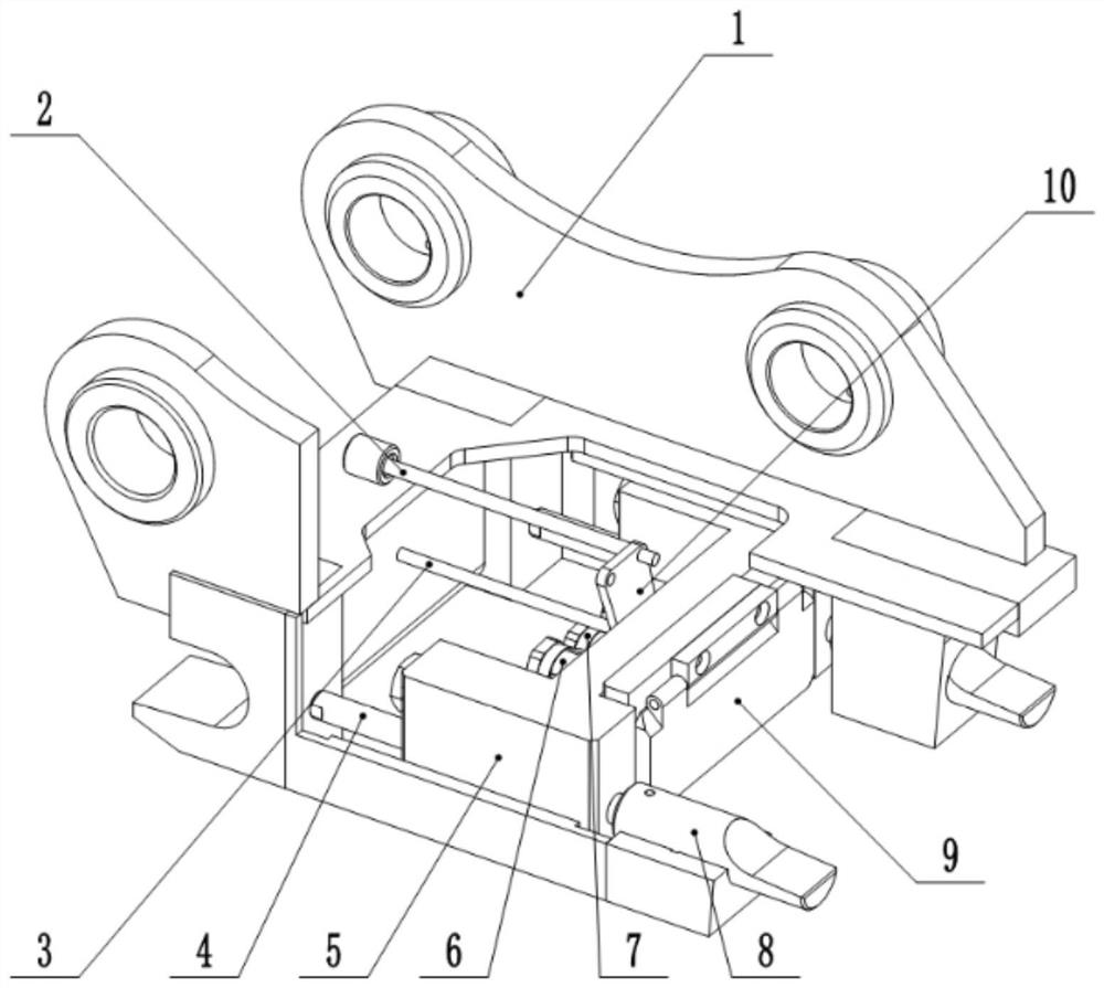 Quick-change device capable of automatically conducting hydraulic and electrical channels