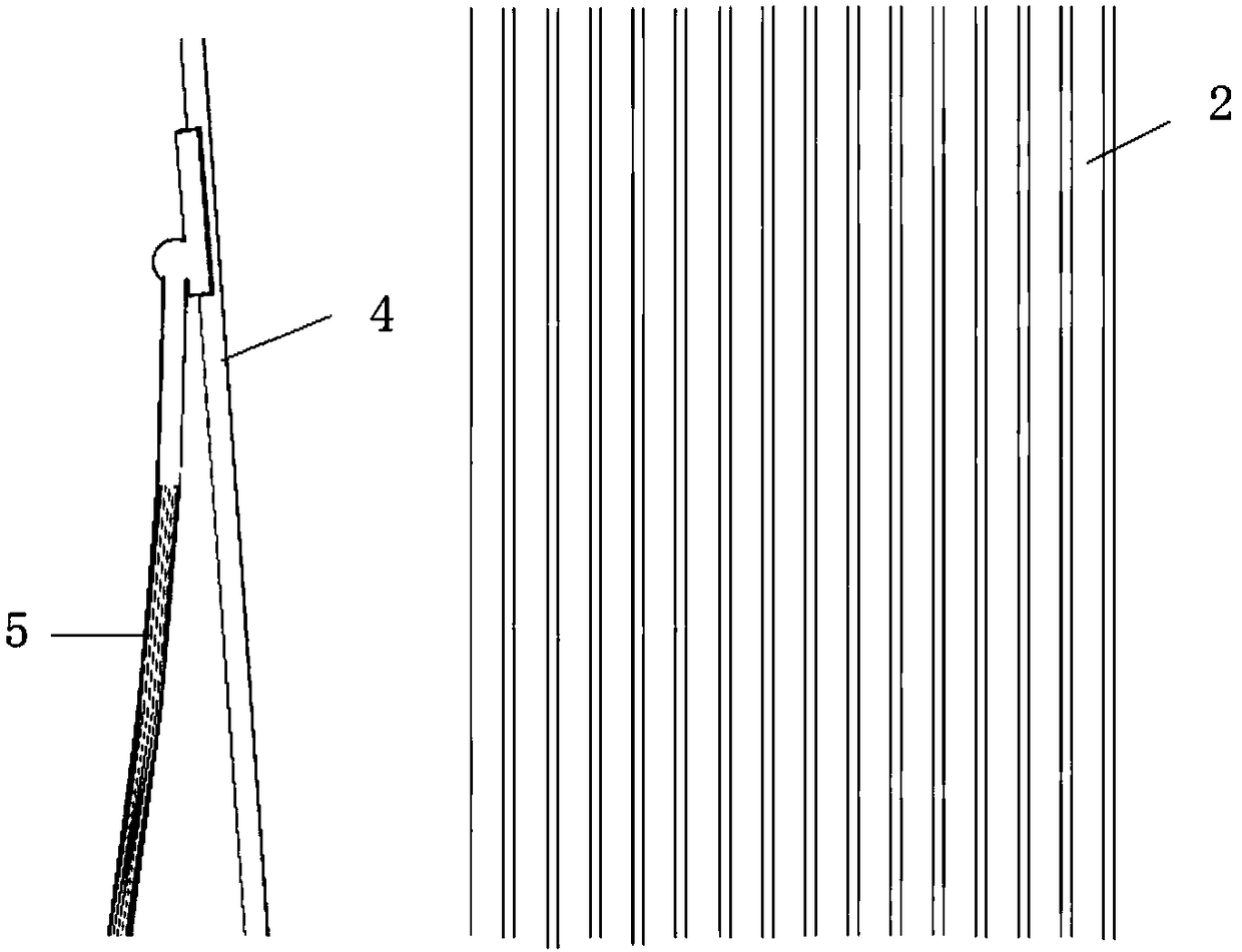 A long-necked automatic telescopic measuring rod