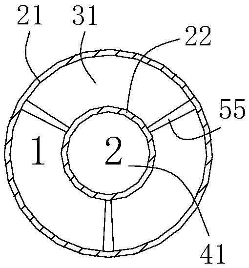 Preparation method of tubular membrane with composite structure