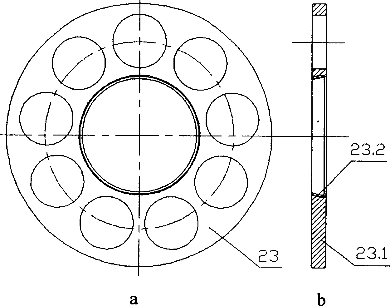 Fully water lubricating and end flow distributing pure water hydraulic axial plunger pump or motor