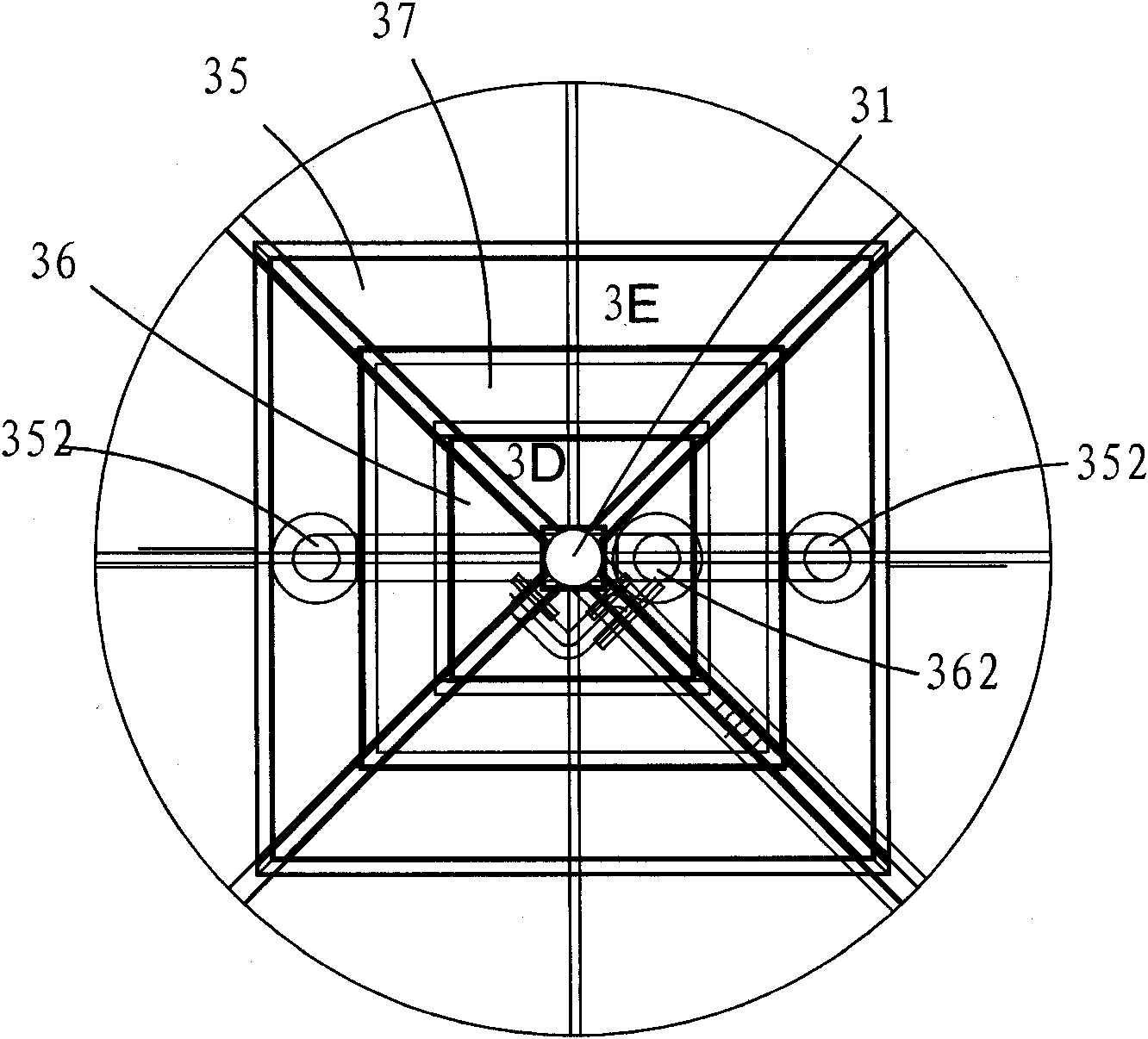 Novel vertical flexible covering film anaerobic fermentation device