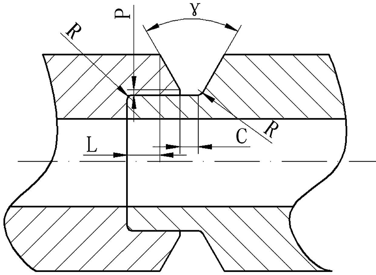 Consumable electrode mixed gas protective automated welding method for large-scale thick-walled structural part