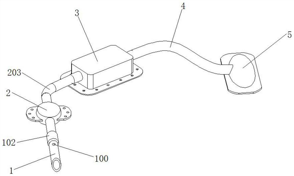 Conjunctival sac drainage aqueous humor micro-irrigation device for treating dry eye lesion