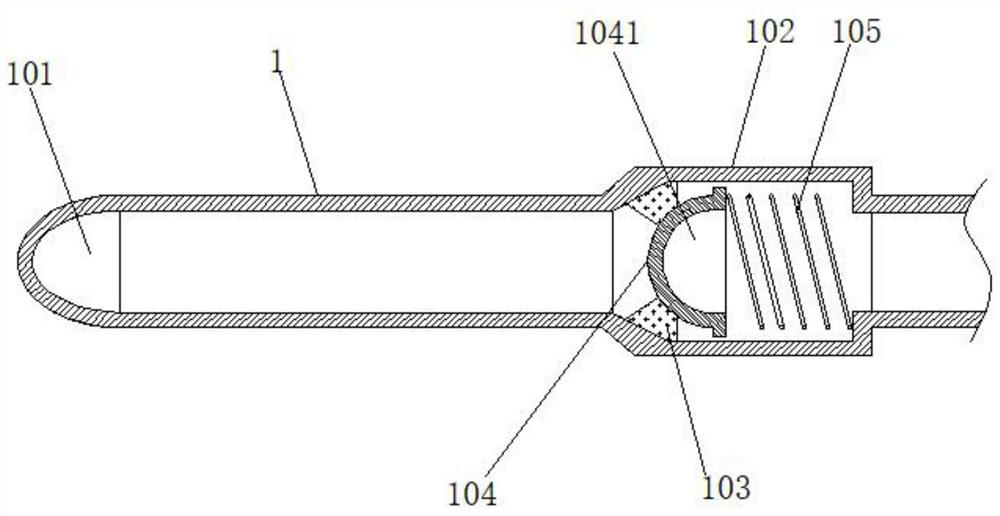 Conjunctival sac drainage aqueous humor micro-irrigation device for treating dry eye lesion