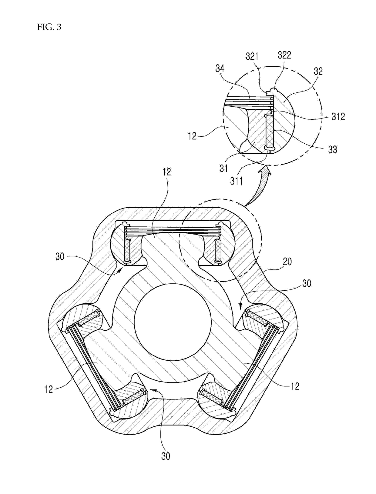 Tripod constant-velocity joint