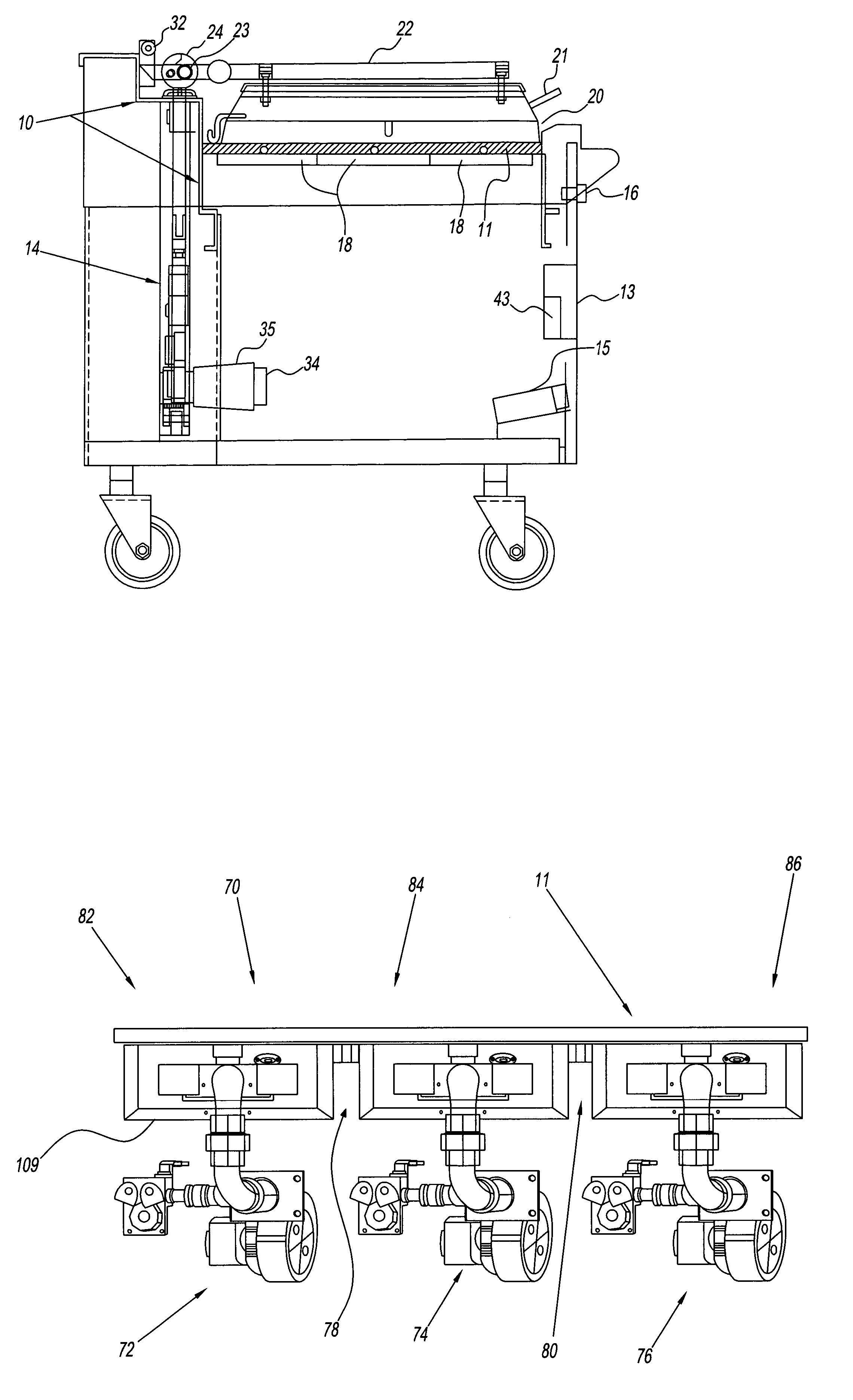 Grill with independent heating zones