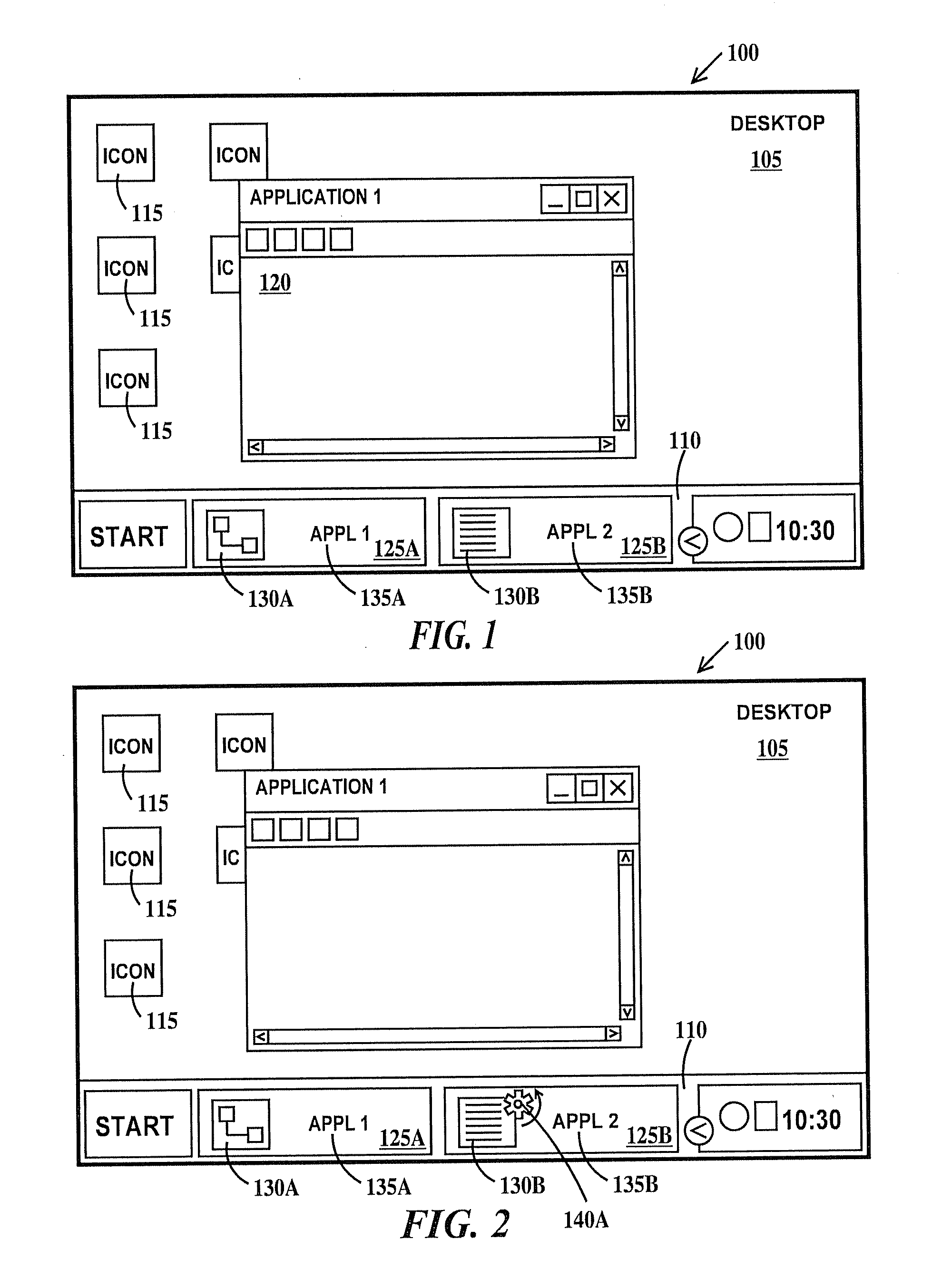 Notification of state transition of an out-of-focus application with clustering