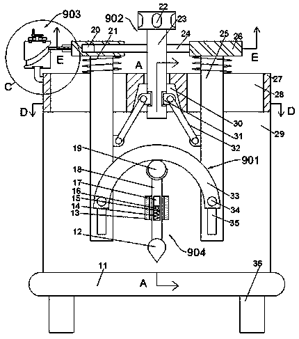 Adjustable wood curved slot processing equipment