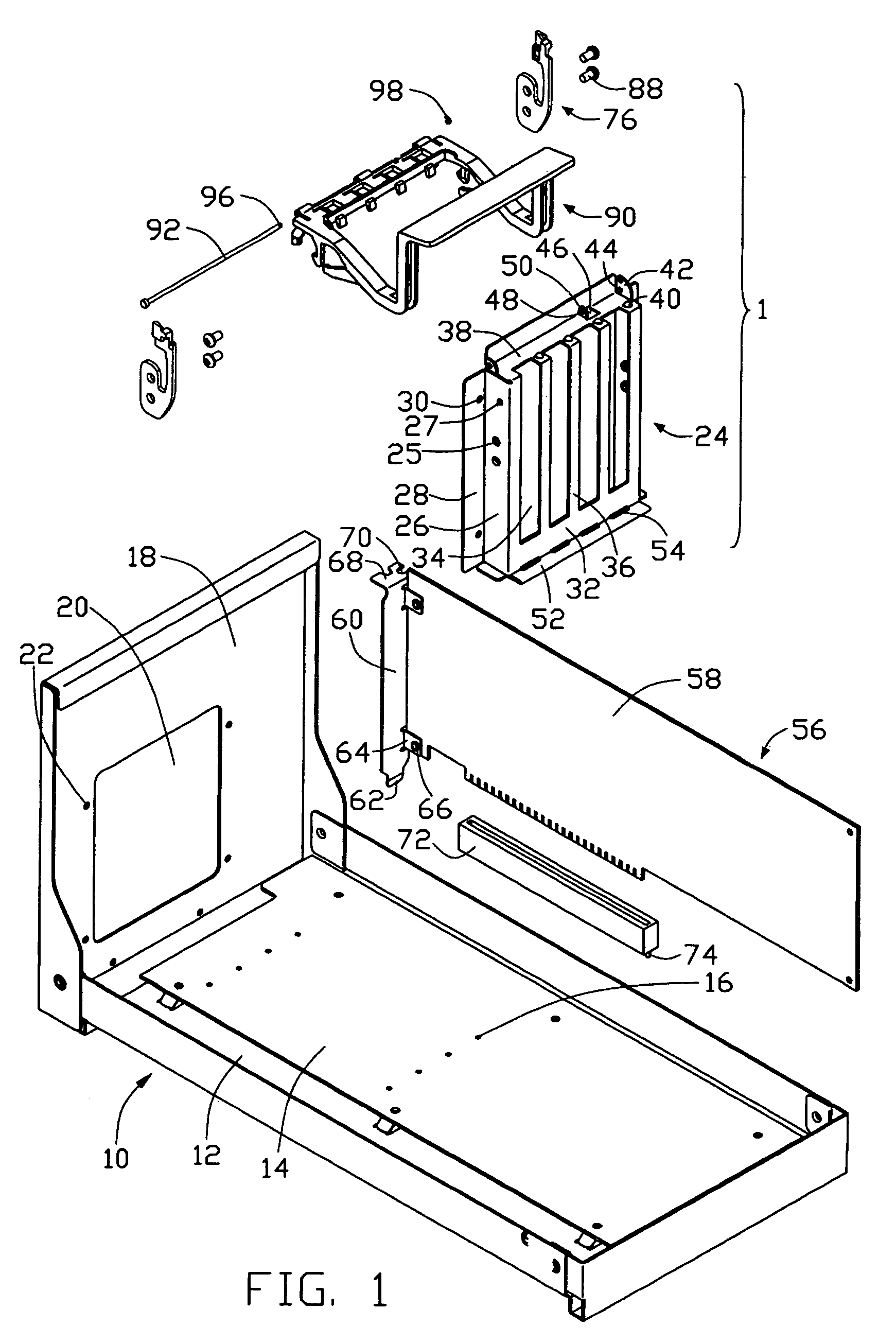 Retaining device for expansion cards