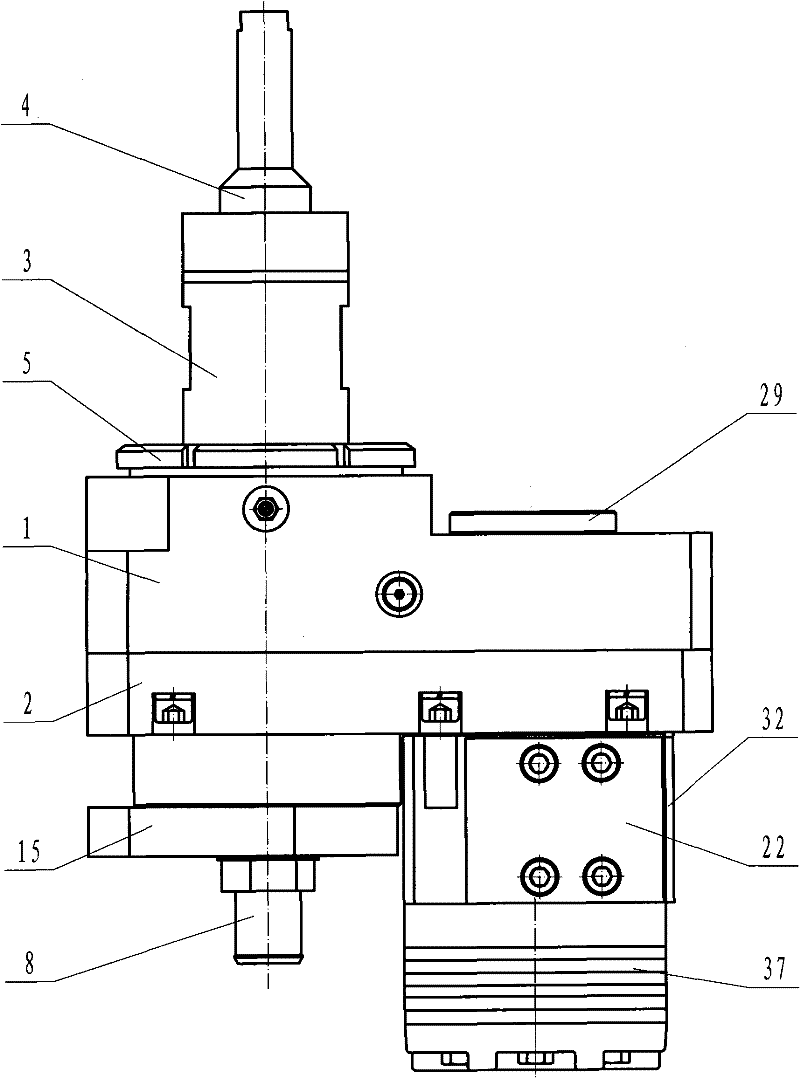 Dry wet-type drill box of anchor rod drill carriage