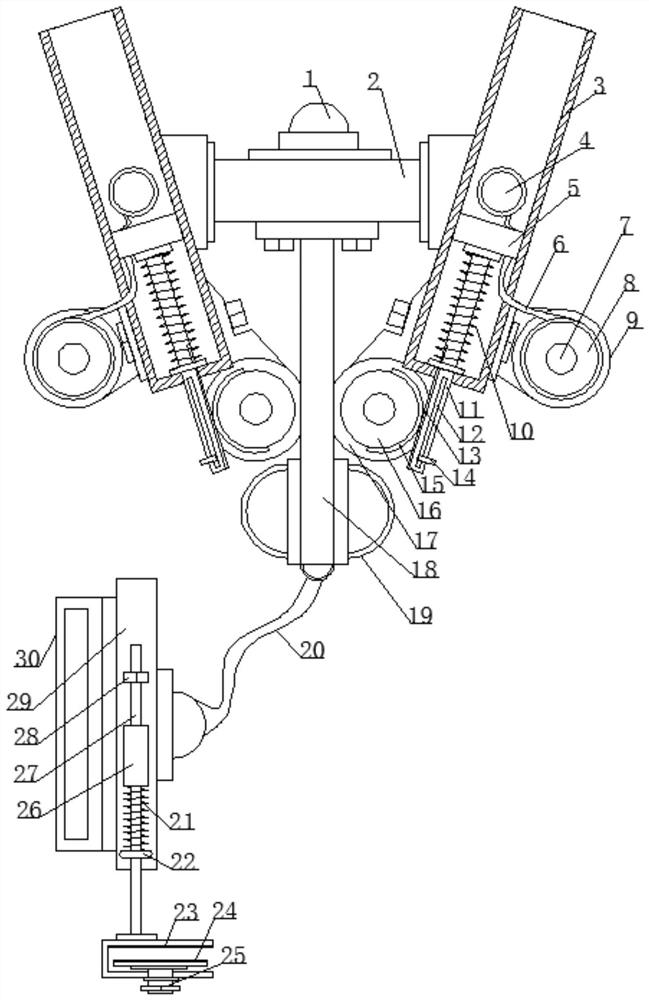 High-altitude moving device for garden trees