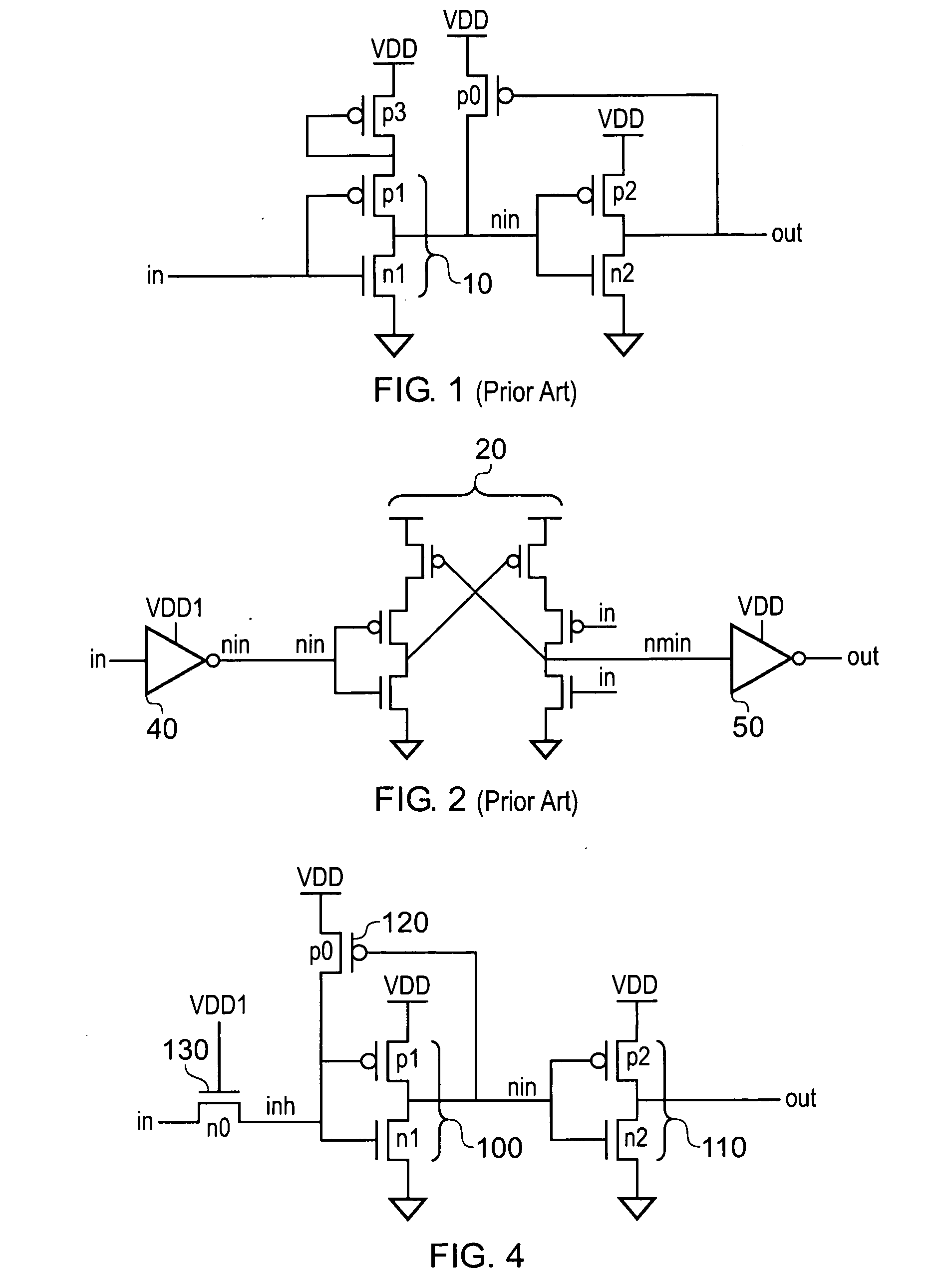 Shifting of a voltage level between different voltage level domains