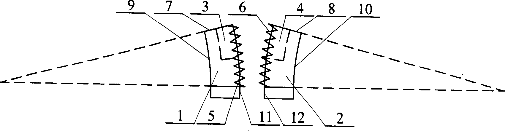 Curve shaped bullet holder in autosegregation