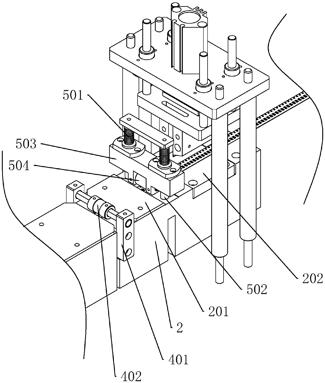 Braiding positioning and placing structure of braider