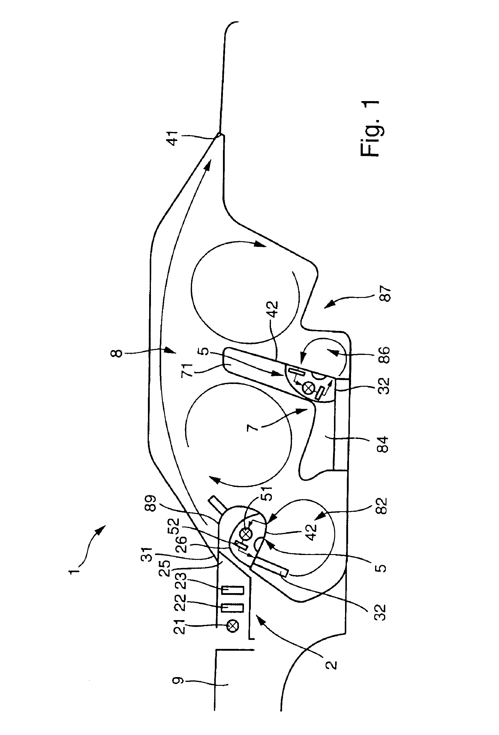 Heating and/or air conditioning system having a decentralized air-conveying device