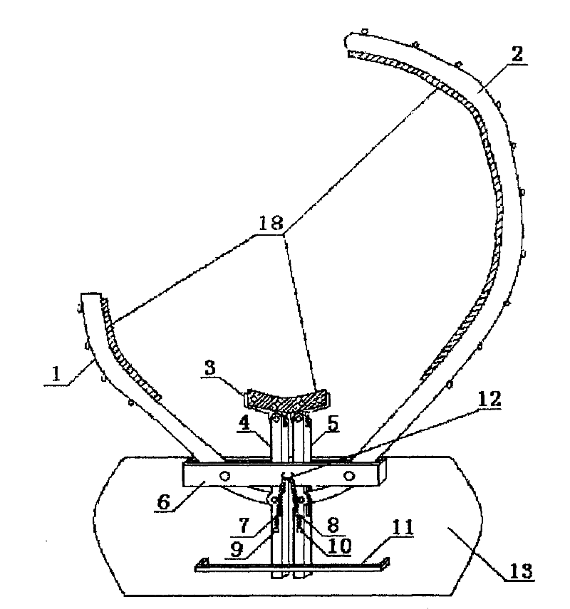 Connecting rod type eagle claw climber