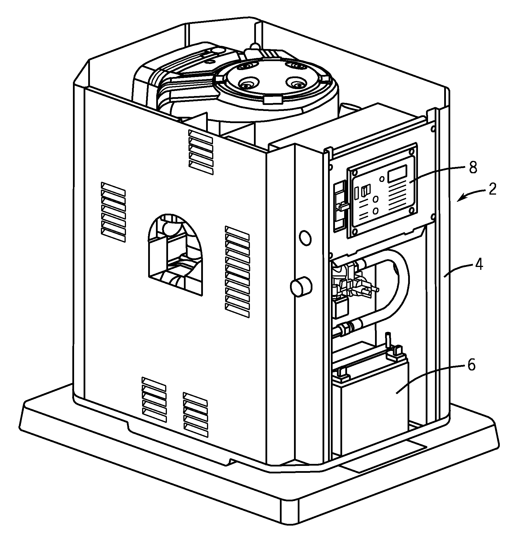 Standby generator with weather alert receiver and method of operation