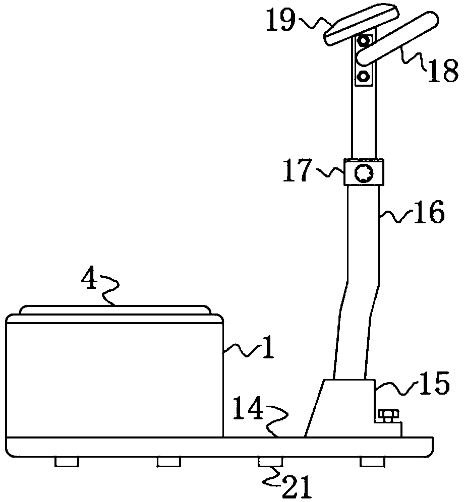 Combined aerobic exercise and massage qi-blood circulation machine