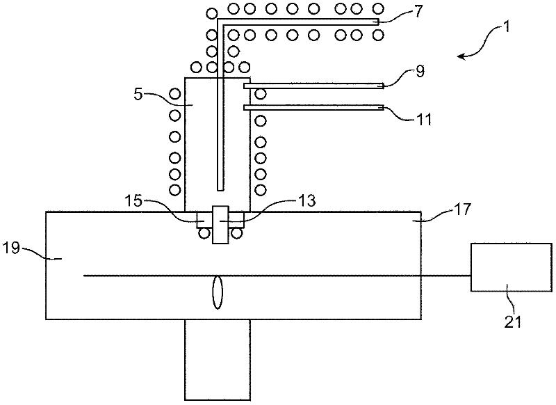 Method for producing a powder including carbon, silicon and boron