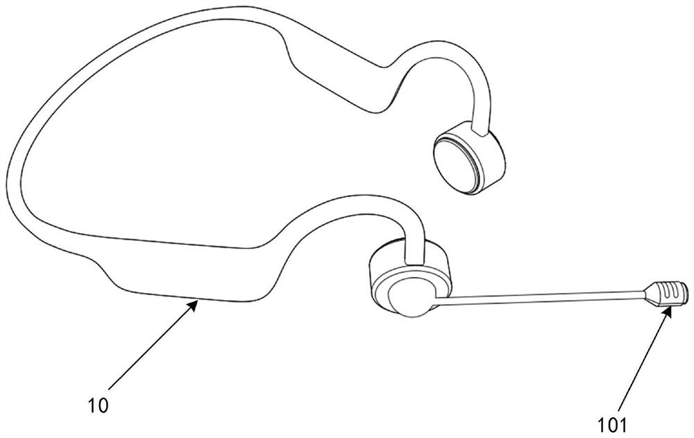 Bone conduction wireless monitoring method and bone conduction wireless monitoring system