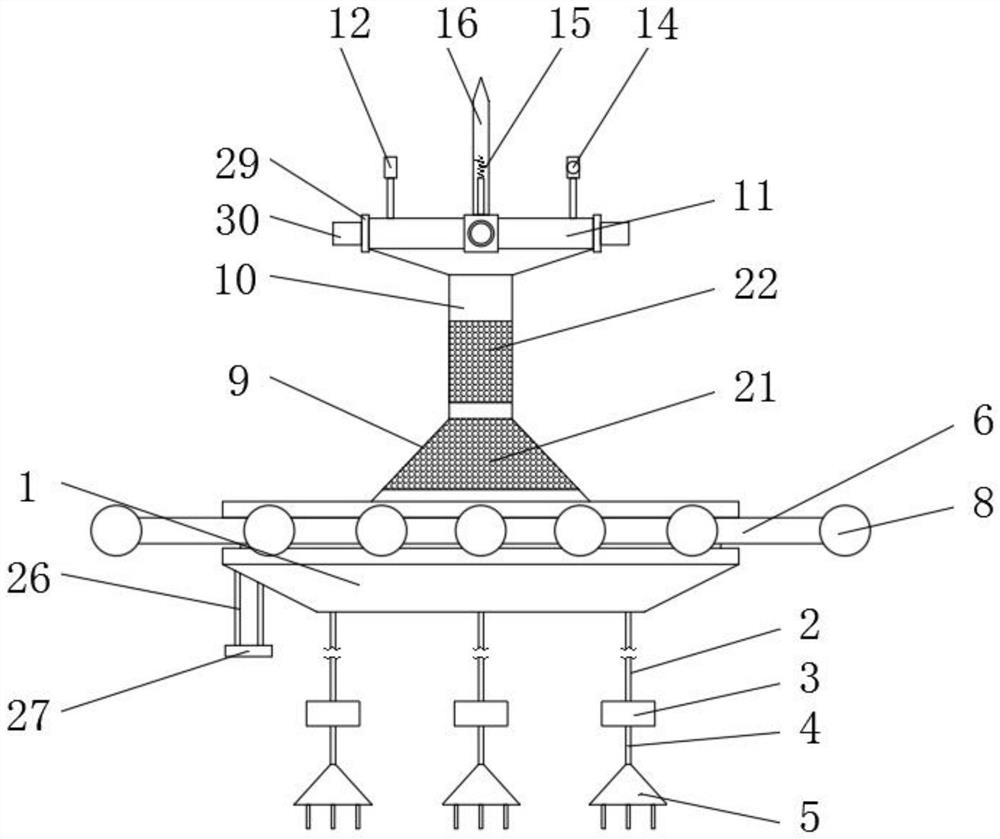 Intelligent medium-latitude large-scale buoy observation system and method