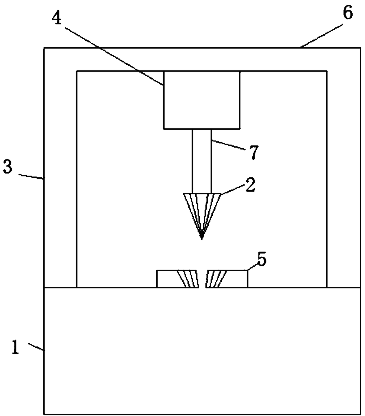 Punching and bending mold with angles convenient to change