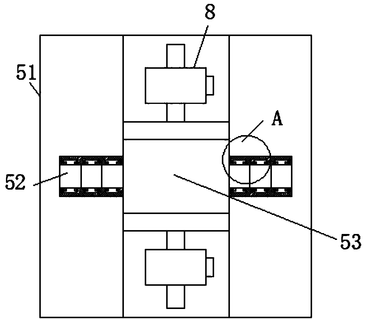 Punching and bending mold with angles convenient to change