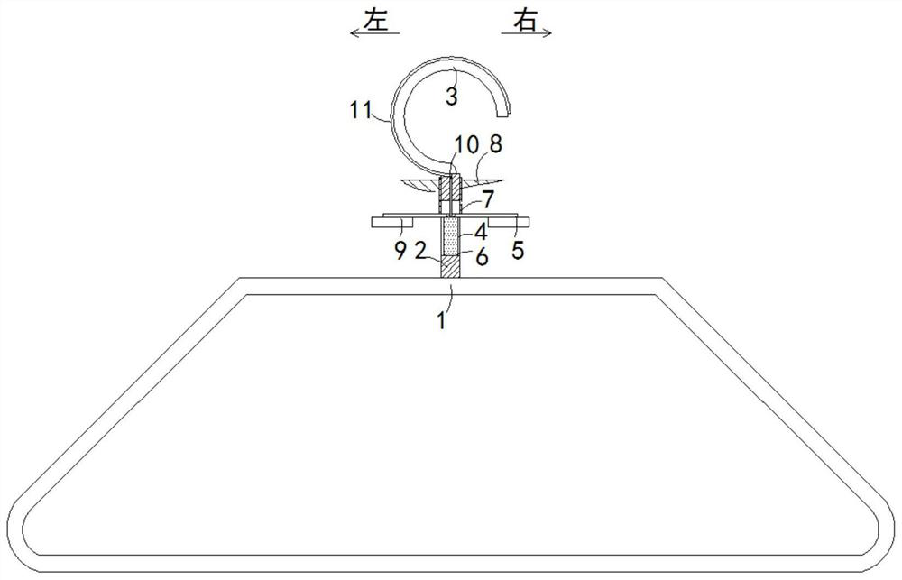 A wind-proof clothes hanger