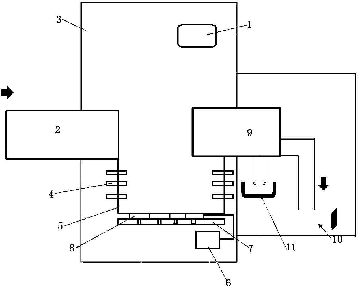 System for automatic cleaning and automatic detection of auto parts