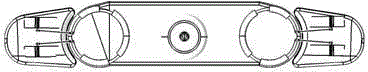 Internally-arranged vehicle rearview mirror component