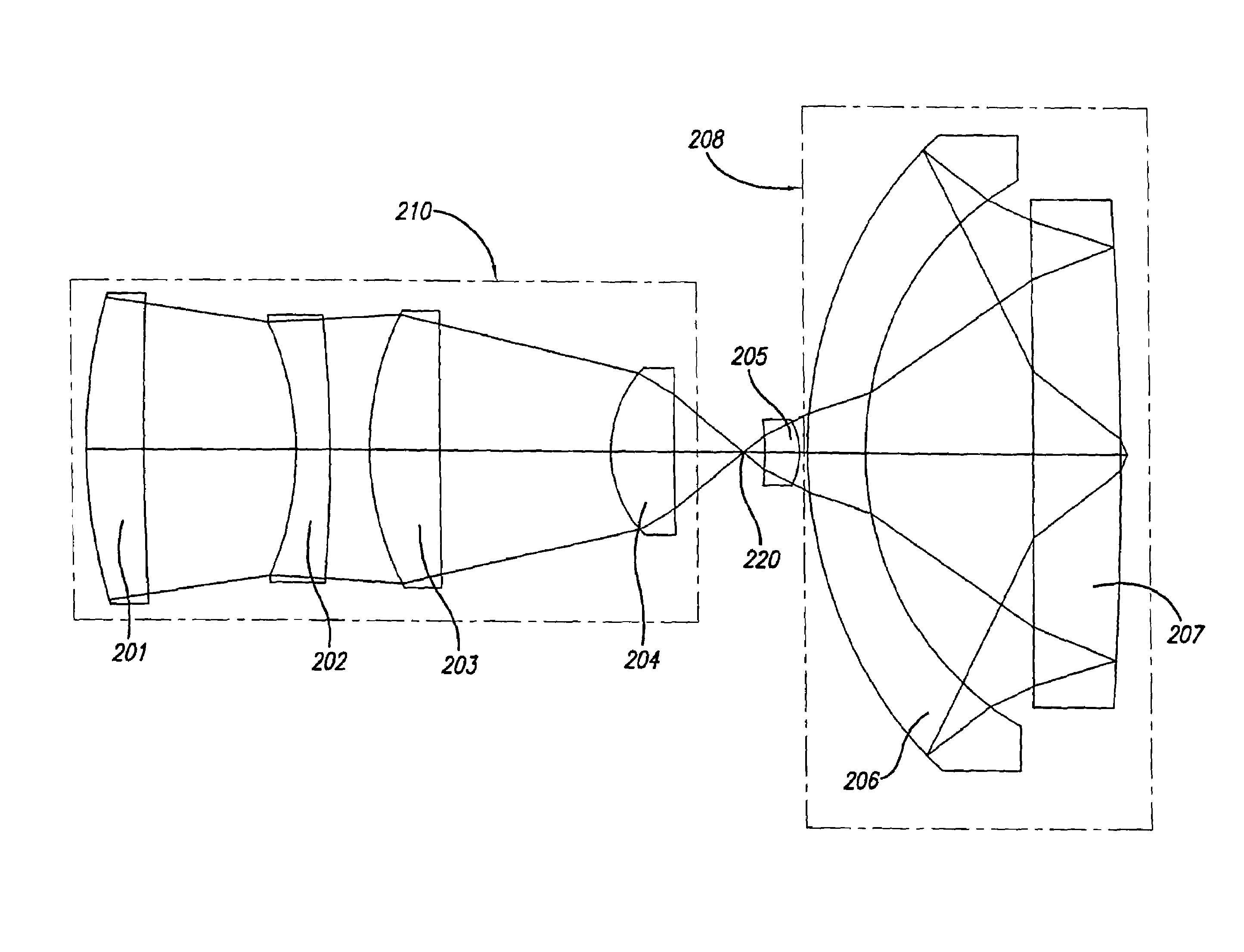 Catadioptric imaging system exhibiting enhanced deep ultraviolet spectral bandwidth