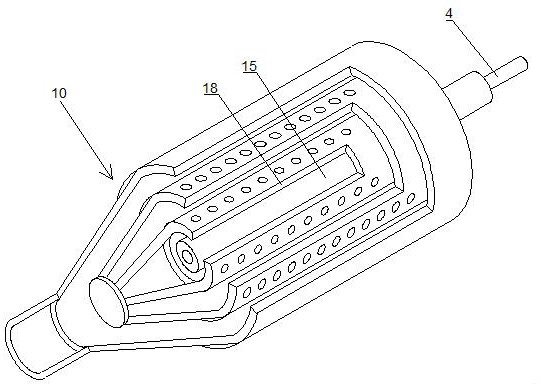 An ornamental water tank type air purification impurity filter device