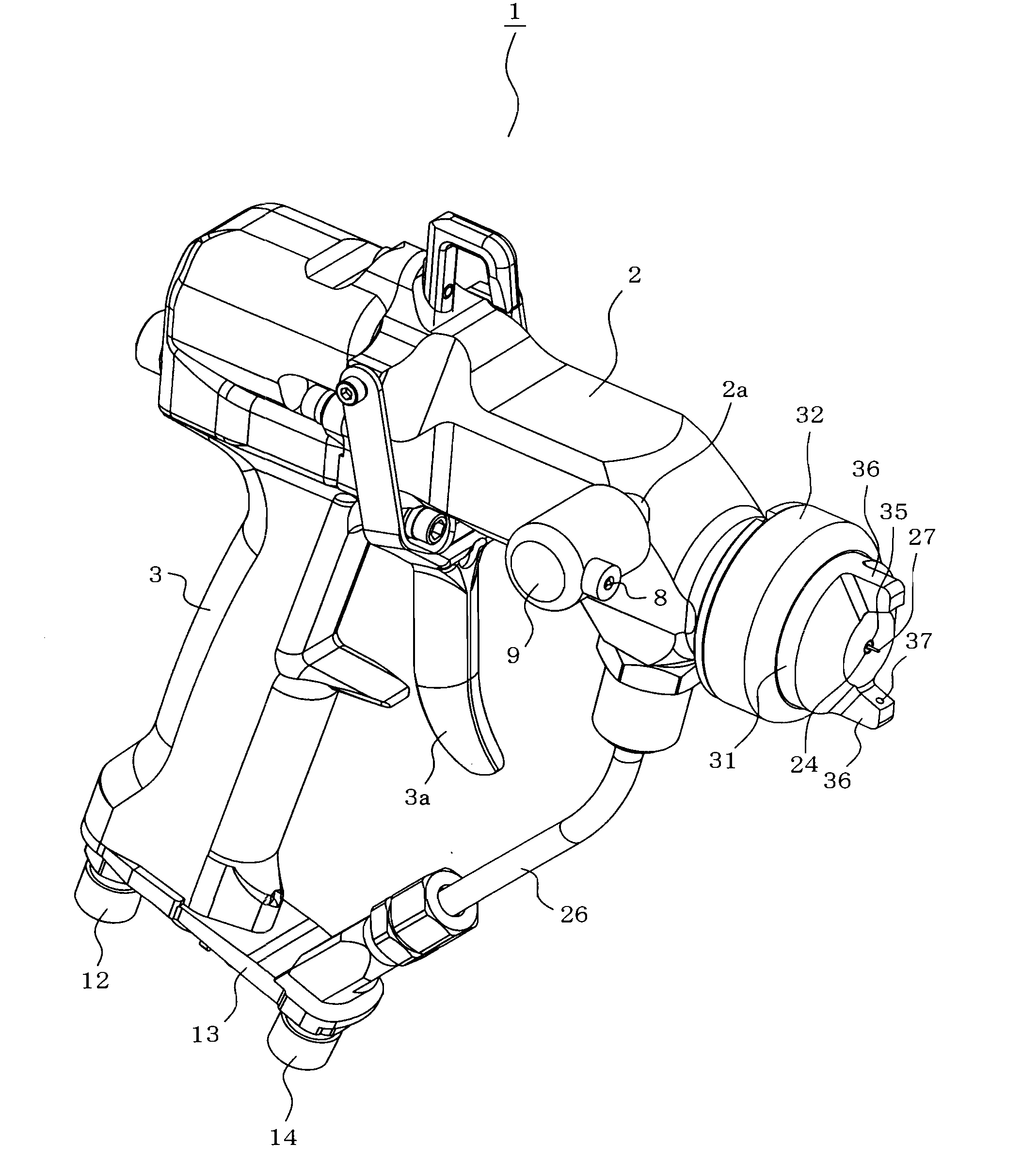 Electrostatic spraying device