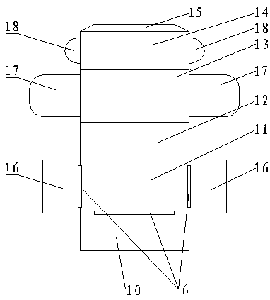 A reusable flat electronic product packaging box and manufacturing method thereof