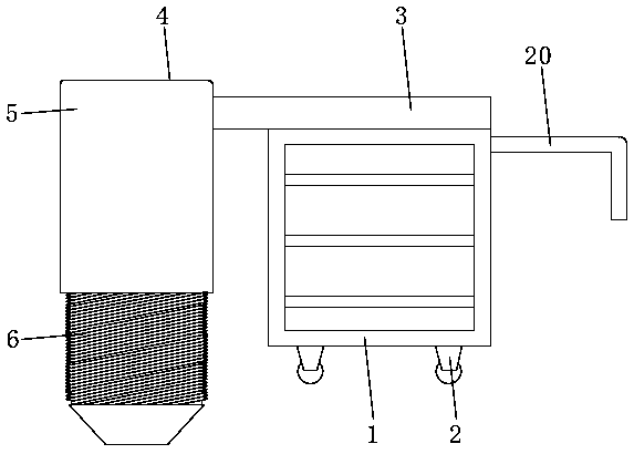 Clod seedling excavating and transplanting device for cyclocarya paliurus seedlings