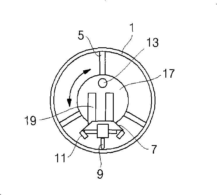 Welding joint conveying device on inner surface of piping