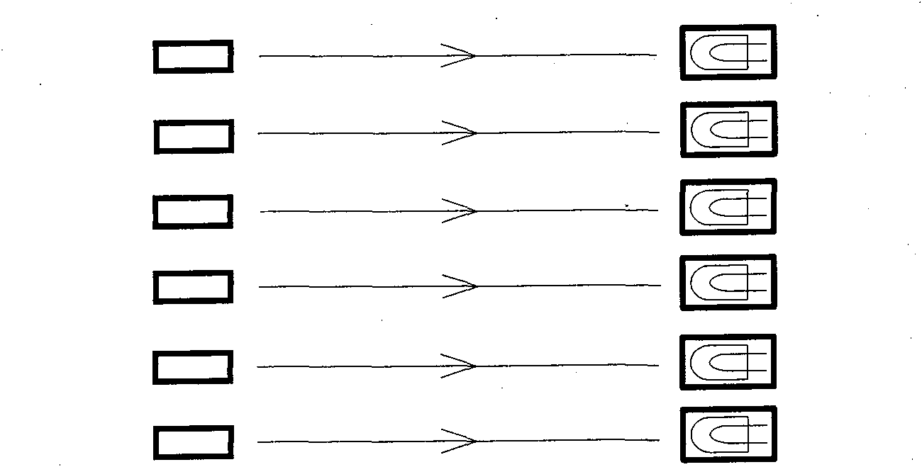 Method for locating speed measurement of single-row light source double Z shaped reflective light screen target