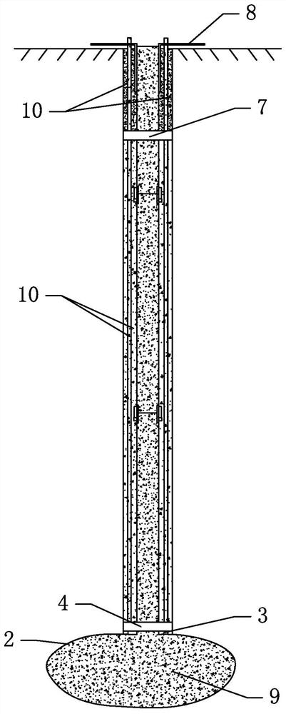 Reinforcing construction method for micro pile of soft soil foundation