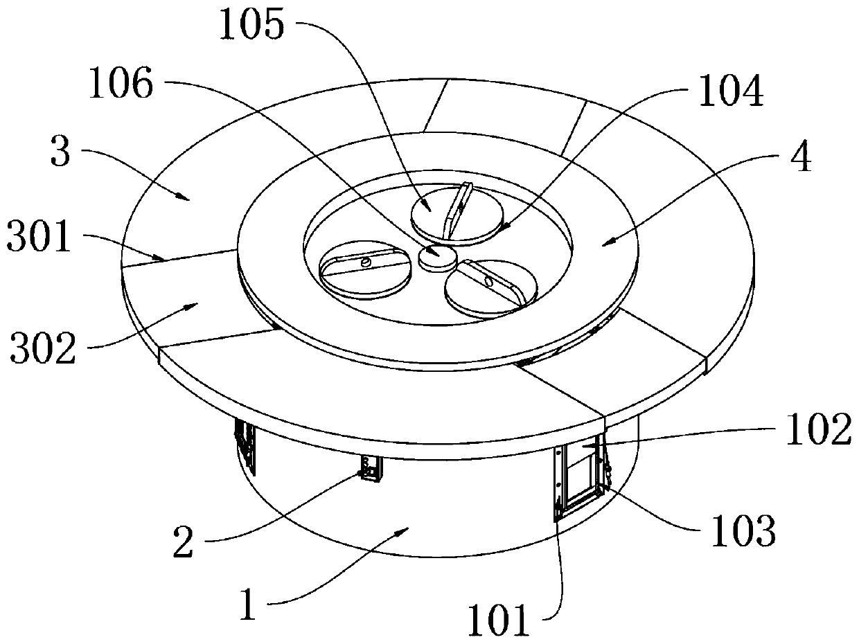 Ground kettle table