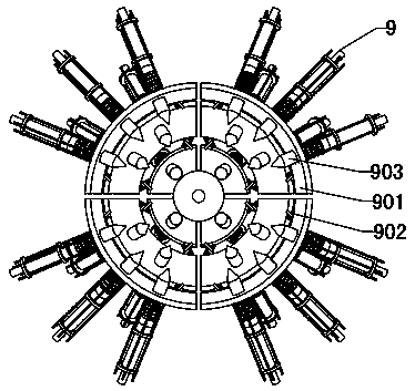 Feedback detection device for stone crusher and stone crushing device formed therefrom