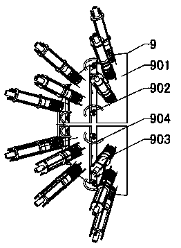 Feedback detection device for stone crusher and stone crushing device formed therefrom