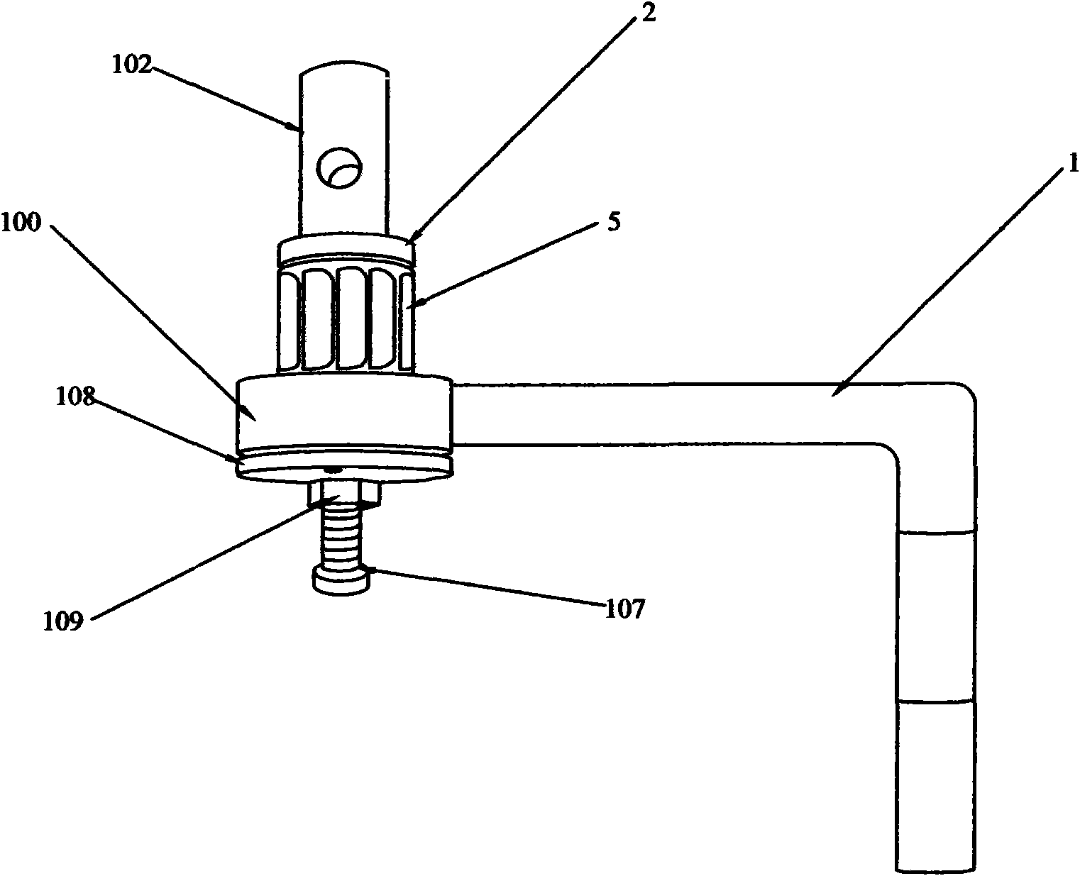 Disengaging adjustable safety handle