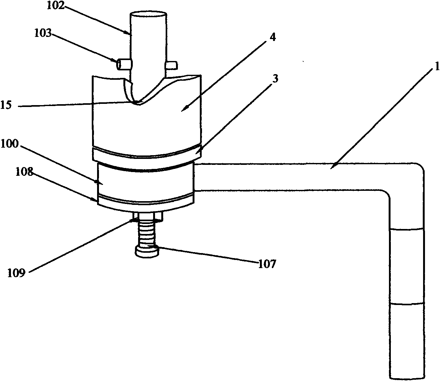 Disengaging adjustable safety handle