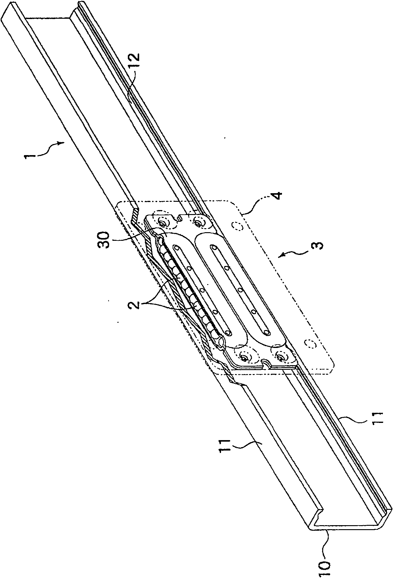 Thin slide unit