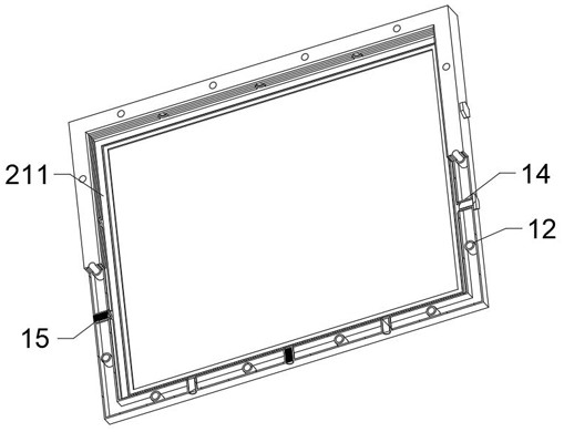 A solar cell packaging frame