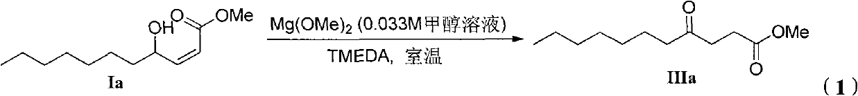 Method for synthesizing gamma-carbonyl ester compound by gamma-hydroxied gadoleic acid ester