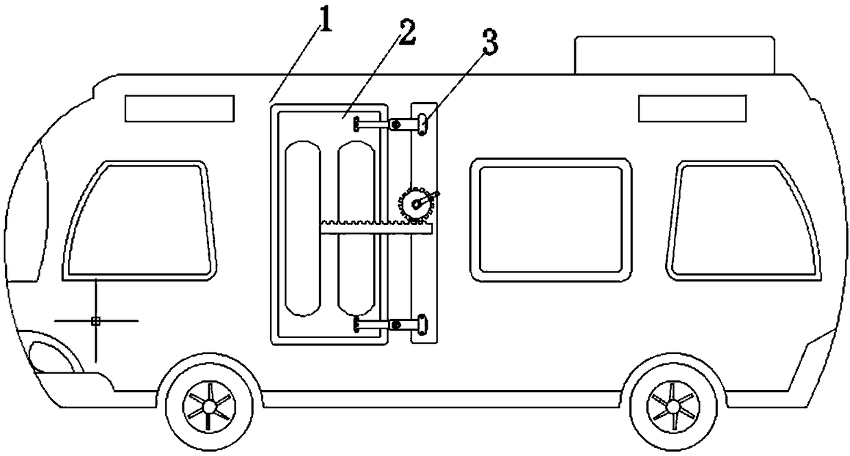 Automatic door of a sightseeing coach