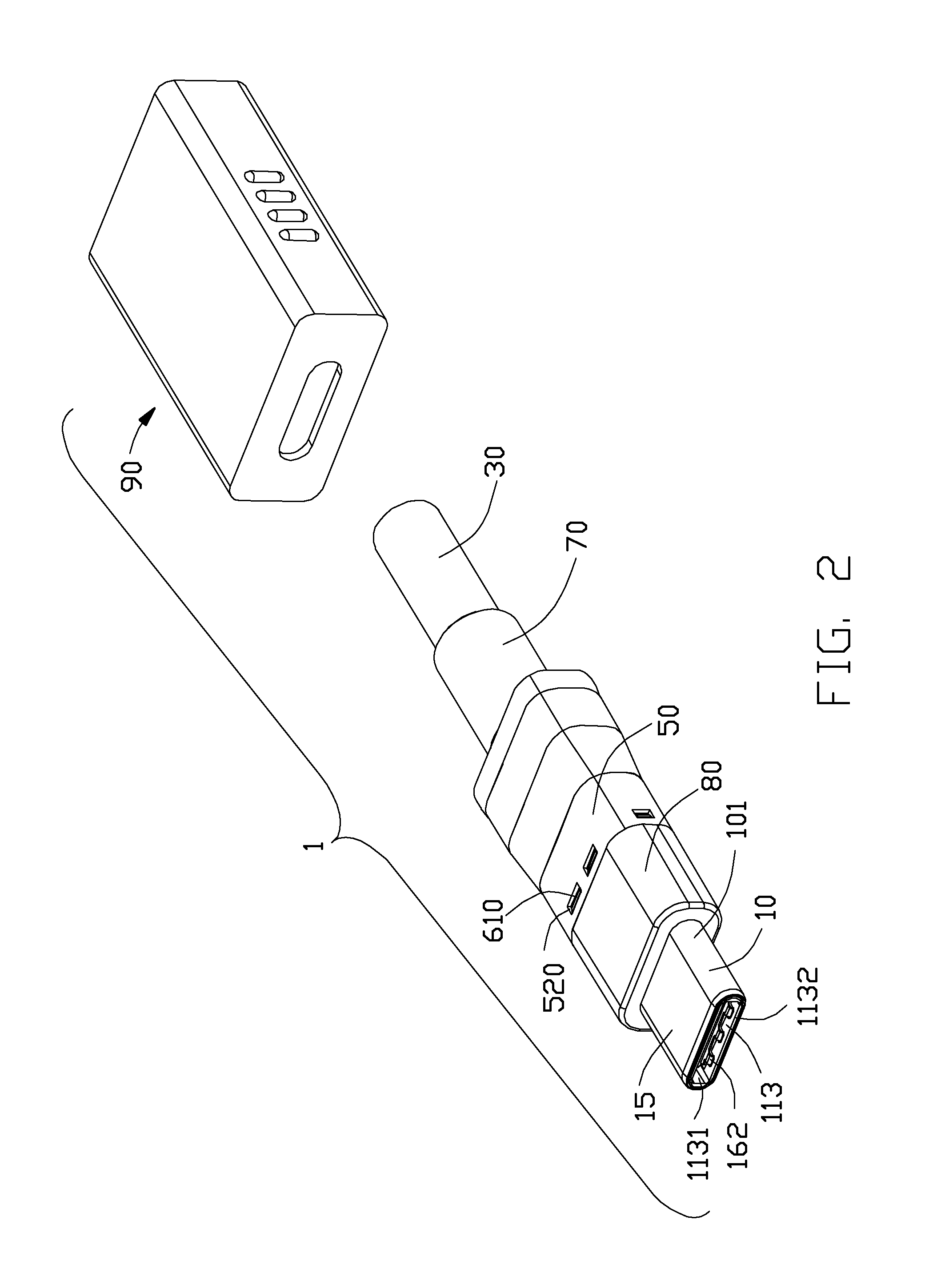 Plug connector assembly having improved Anti-emi performance