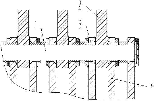 Hammer disk structure for single-segment hammer crusher